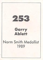 1990 Select AFL Stickers #253 Garry Ablett Back